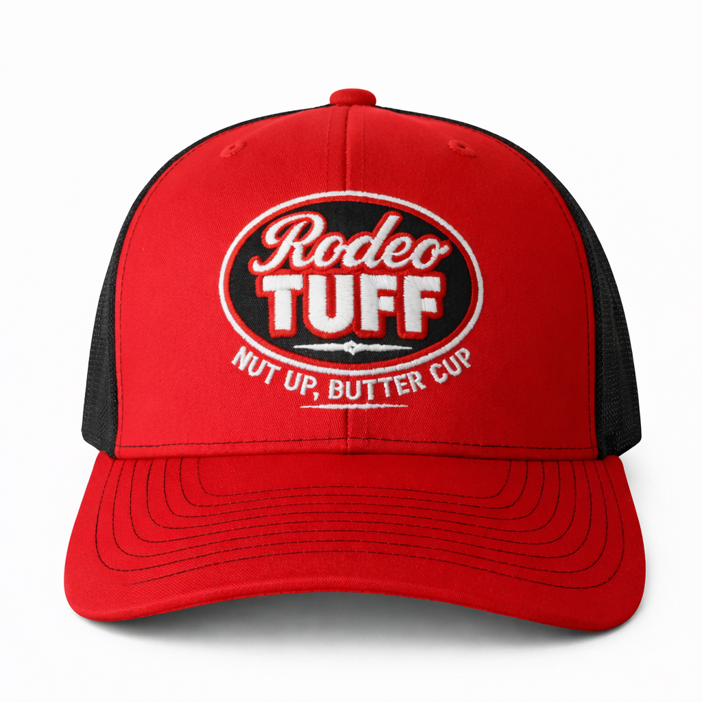 Rodeo Tuff Classic Trucker Hat - Red/Black