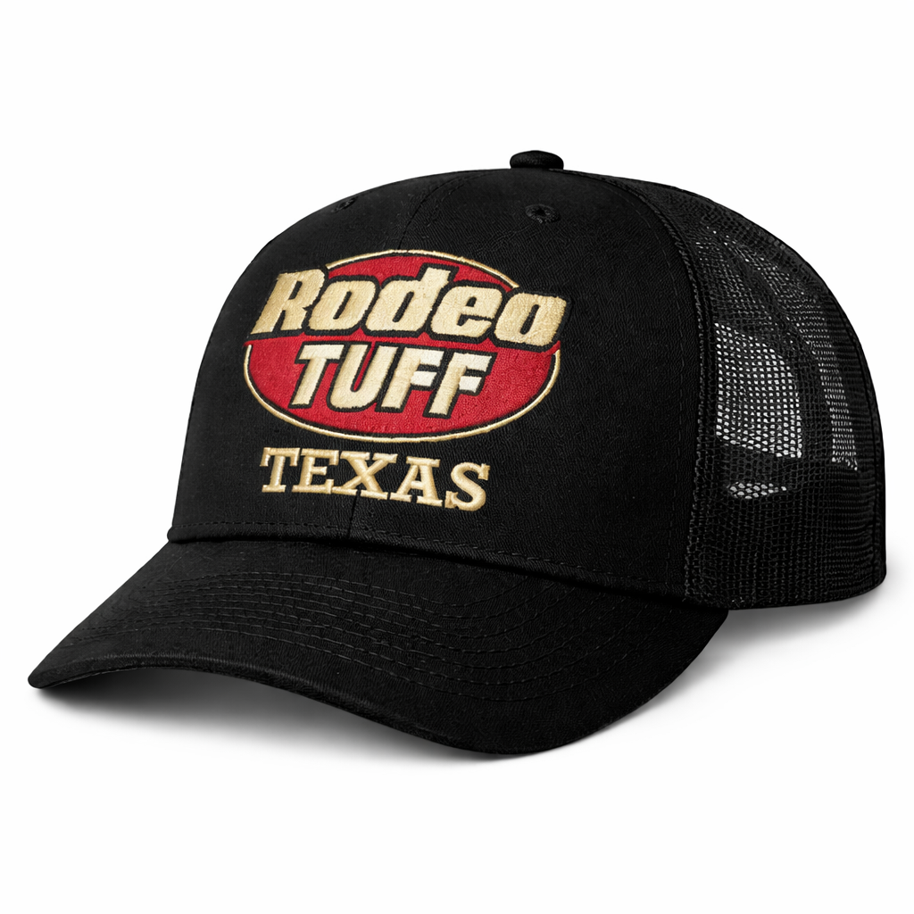Tuff Rdro Rodeo Tuff Texas Trucker Hat - Black – Rodeo Tuff Clothing