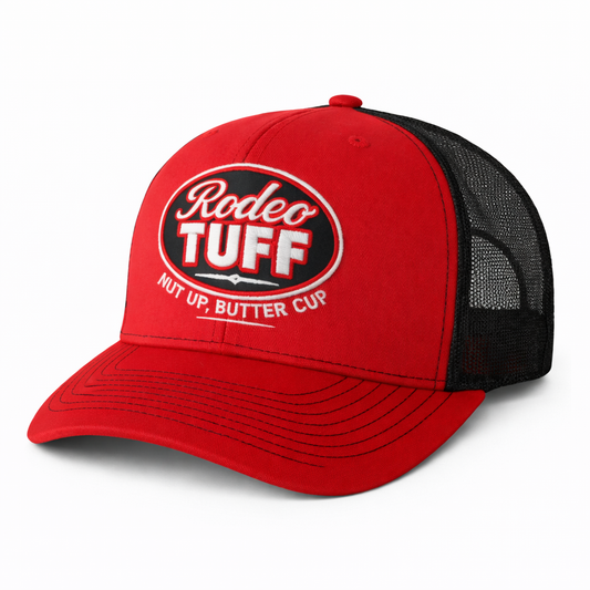 Rodeo Tuff Classic Trucker Hat - Red/Black